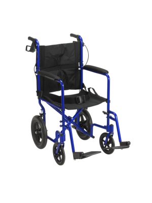 Lightweight Expedition Aluminum Transport Chair Blue