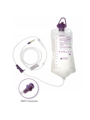 AMSure DEHP-Free Enteral Gravity Feeding Sets with ENFit Transition Connectors 1200 mL Case/30