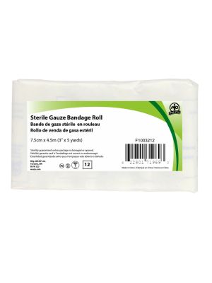 Gauze Bandage Roll Sterile 7.5cm x 4.5m (3