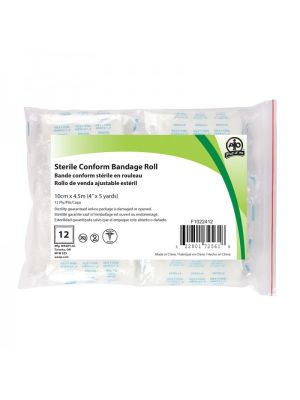 Sterile Conform Bandage Roll 10cm x 4.5m Bag/12