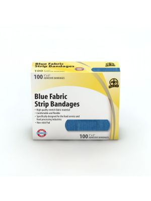 Blue Fabric Strip Bandages 1