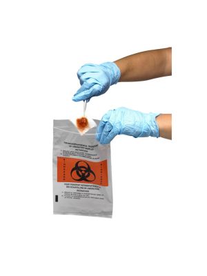 Biohazard Clear Bag 15 cm x 22.5 cm Pkg/100