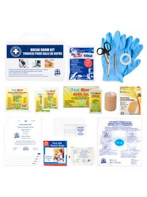 Break Room First Aid Kit 17 Pieces