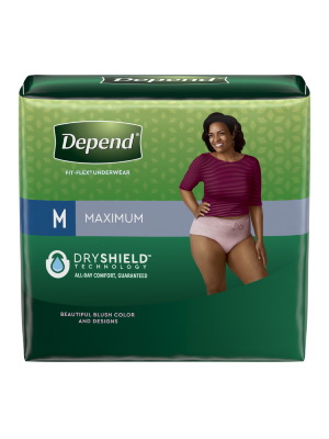 Depend Fit-Flex Underwear for Women Case/60