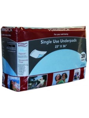 Single Use Underpads 23” x 36” Bag/20