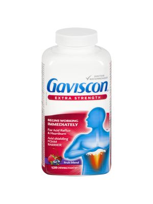 Gaviscon Extra Strength Tablets Fruit Btl/120
