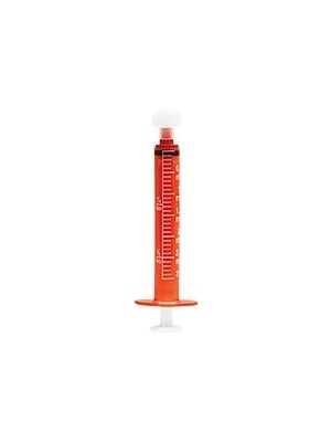Precisedose Dispenser Syringe 3 mL Polypropylene Amber with Tip Cap Box/100