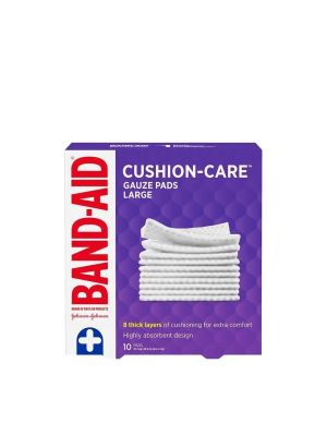 Band-Aid Cushion-Care Gauze Pads Large 4