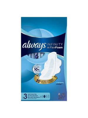 Always Infinity Extra Heavy Flow with Wings Unscented Pkg/28
