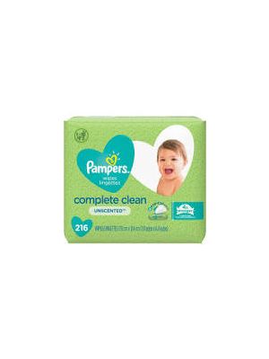 Pampers Complete Clean Wipes Unscented Pkg/216