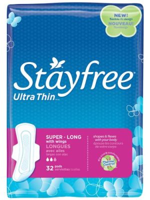 Stayfree Ultra Thin Pad Super Long with Wings Pkg/32