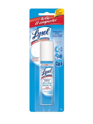 Lysol Disinfectant Spray To Go Crisp Linen 28 g