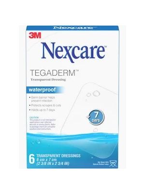 3M Nexcare Tegaderm Transparent Waterproof Dressings 10 cm x 12 cm Box/6