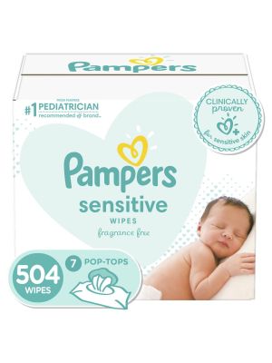 Pampers Wipes Sensitive Fragrance Free Case/504