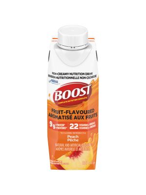 Boost Fruit Flavoured Peach Beverage 237 mL Case/24