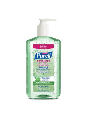 Purell Advanced Hand Sanitizer Refreshing Aloe Gel with Pump 591 mL Case/12