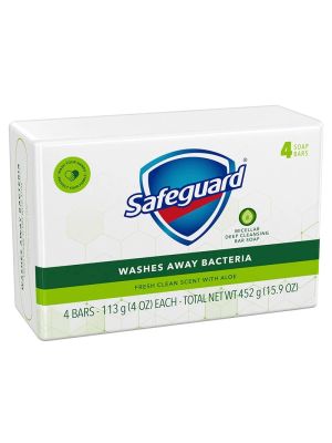 Safeguard Bar Soap Fresh Clean Scent with Aloe 4 x 113 g
