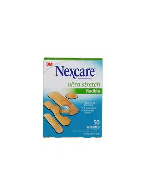 Nexcare Ultra Stretch Flexible Bandages Assorted Sizes Box/50