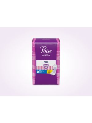 Poise Pads For Bladder Leaks 4 Drop Moderate Absorbency Long Length Case/156