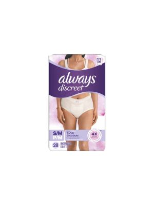 Always Discreet Maximum Protection Underwear Small/Medium Case/56
