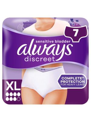 Always Discreet Maximum Protection Underwear X-Large Case/56