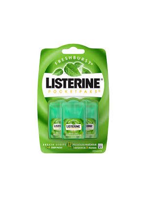 Listerine Pocketpaks Fresh Burst Pkg/72