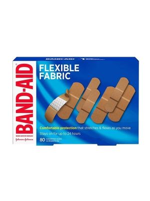Band-Aid Flexible Fabric Strips Box/80