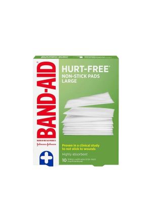Band-Aid Hurt-Free Non-Stick Pads Large 3
