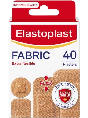 Elastoplast Flexible Fabric Bandages 4 Sizes Box/40