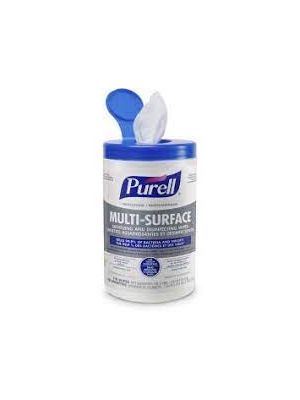 Purell Professional Multi-Surface Sanitizing And Disinfecting Wipes Canister/110