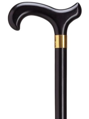 Men's Derby Cane with Brass Band
