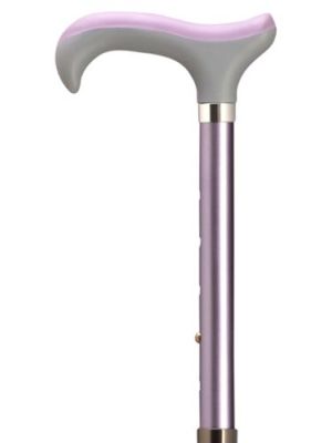 Soft Touch Mini Adjustable Ladies' Cane Lilac