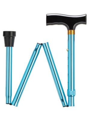 Simply Solid Folding Cane Blue