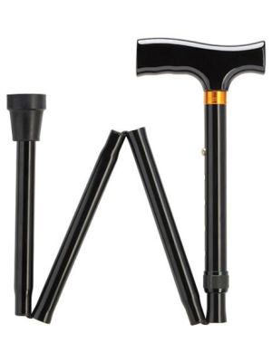 Simply Solid Folding Cane Black