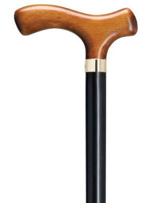 Fritz Scorched Cherry Cane With Brass Band