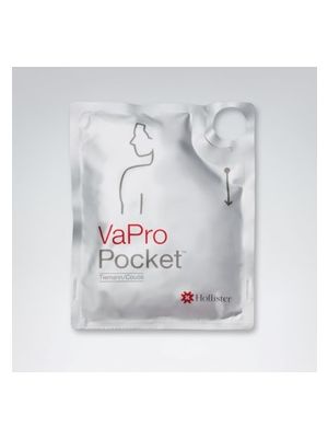 Hollister 77124 VaPro Pocket Coudé No Touch Intermittent Catheter 16'' (40 cm) 12 Fr Box/30