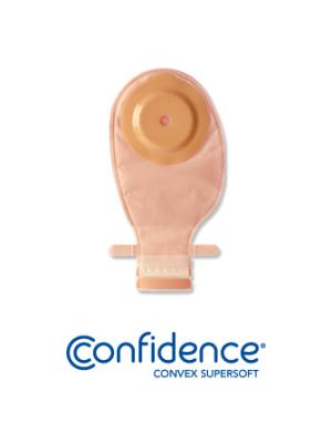 Salts CDSSS1352 Confidence Convex Supersoft Small 1-piece Drainable Pouch-Cut to fit 13-52mm Box/10