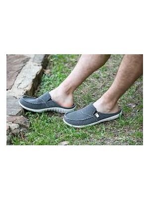 Spenco Men's Siesta Slide Charcoal Grey
