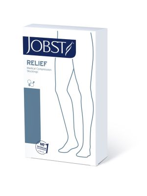Jobst Relief Compression Stockings 30-40 mmHg Knee High Closed Toe Black 1 Pair