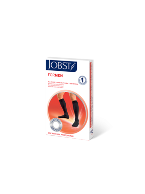 Jobst forMen Knee High Regular Style Closed Toe 15-20 mmHg