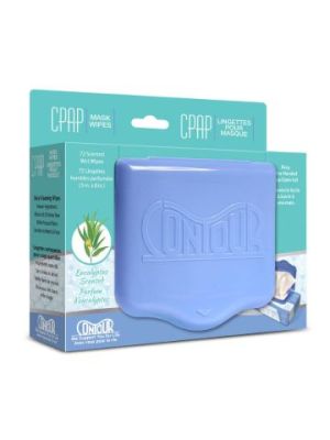 Contour Flat Pack CPAP Wipes Eucalyptus Scent Pkg/72