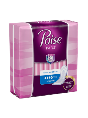 Poise Pads Regular Length Moderate Absorbency Case/120