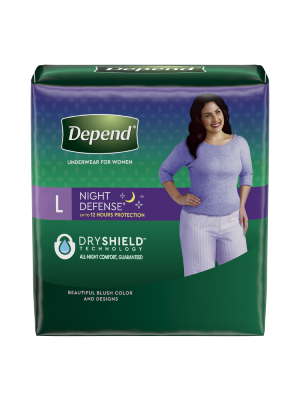 Depends Night Defense Underwear for Women Overnight Large Case/56