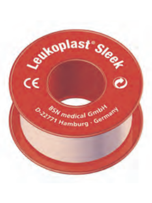 BSN 7237907 Leukoplast Sleek Zinc Oxide Plastic Waterproof Adhesive Tape 2.5 cm x 3 m Box/12