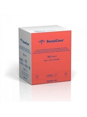 SensiCare Powder-Free Stretch Vinyl Sterile Exam Gloves Small Singles Box/100