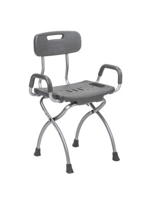 MD by Drive X-Fold Shower Chair Gray