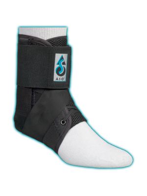 ASO Ankle Stabilizer with Plastic Stays Black
