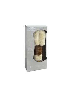 Men's Jute Body Brush with Brown Handle 9