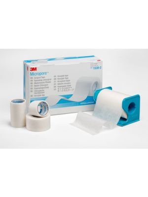 3M Medipore H 2 x 10 Yard Hypoallergenic Soft Cloth Surgical Tape, Special Pack of 3 Rolls, Item 2862