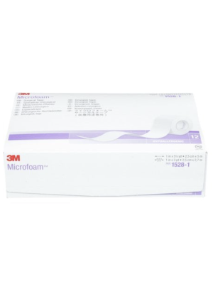 3M Microfoam Medical Tape 1528-1 White 1
